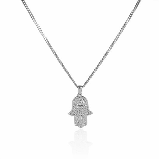 HAMSA HAND SILVER